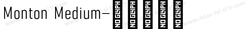 Monton Medium字体转换